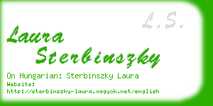 laura sterbinszky business card